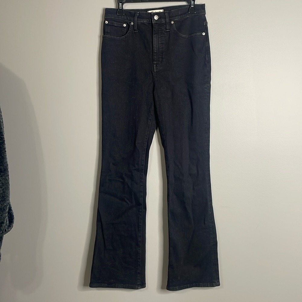 Madewell black skinny flare bootcut